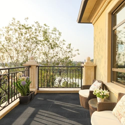 VINGLI Interlocking Deck Tiles, Anti-Slip Plastic Tiles - Image 4