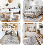 4x12 Wide Hallway Runner Rug: Vintage Washable Soft Runners - Image 4
