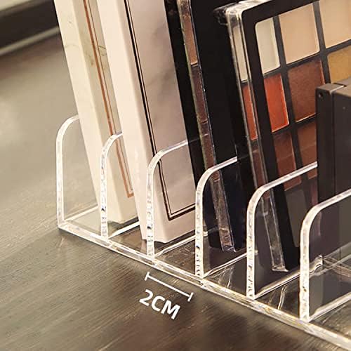 Clear Eyeshadow Makeup Organizer 2Pcs, 8Slot Acrylic Desk Organizer - Image 3