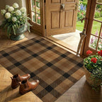 3x4 Entryway Door Mat Indoor – Washable Non Slip Small Rug by JTJ