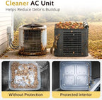 COSFLY 2 in 1 AC Covers for Outside Units, Full Mesh 24”W x 24”D x 30”H - Image 5