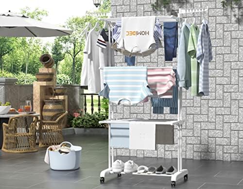 HOMIDEC Clothes Drying Rack, 4-Tier Foldable Drying Rack Clothing - Image 2