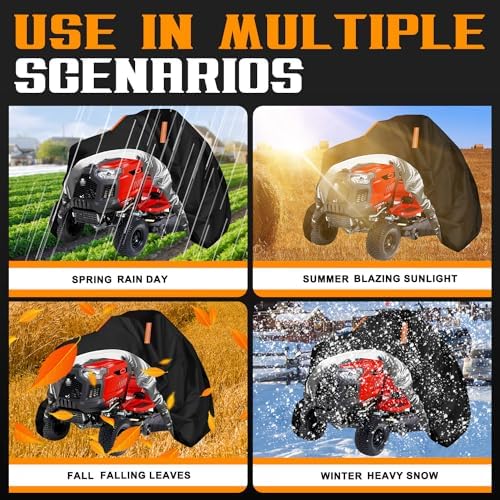 75" Riding Lawn Mower Cover 54Inch Decks, Oxford Cloth, Buckle Strap - Image 5