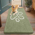 Smiry Dog Door Mat for Muddy Paws, Absorbent Non Slip Dirt Trapper by Smiry