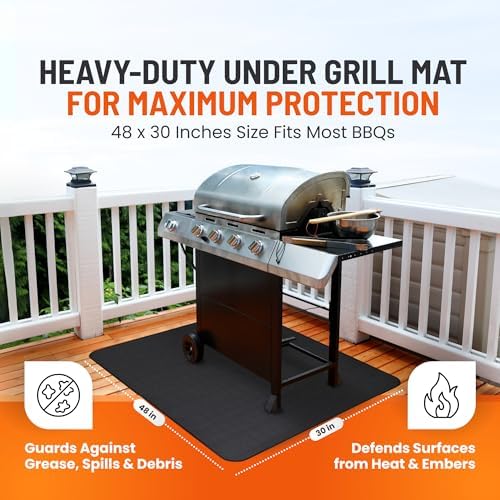 Under Grill Mats for Outdoor Grill Double-Sided Mat for Under Fire Pit Mat the - Image 4