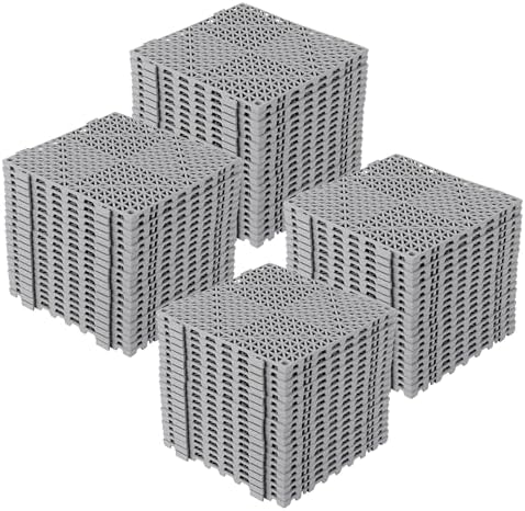 Interlocking Floor Tiles 100 Pack 12"X12" Waterproof Modular Cushion Mats by Unknown