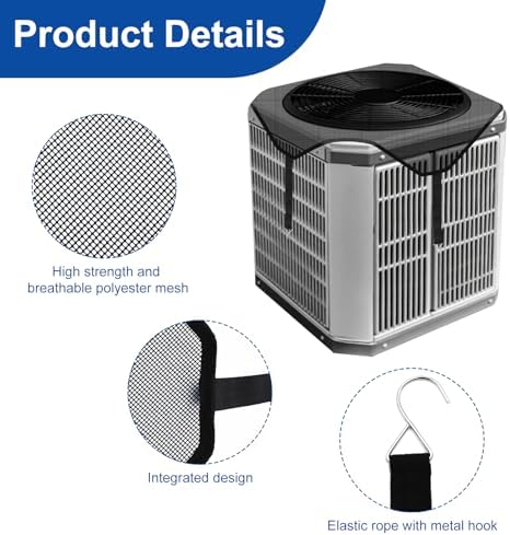 Central Air Conditioner Covers for Outside Units 28'' x 28'', AC Mesh Covers - Image 6