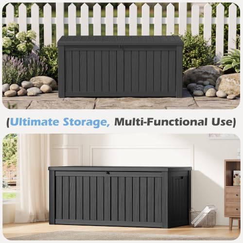 Outdoor Storage Box Waterproof, 160 Gallon Deck Box - Image 6