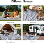 OLANLY Outdoor Rug 4x6 ft Waterproof Reversible Mat - Image 7