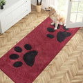 PURRUGS Hallway Runner Rug, Burgundy Red by PURRUGS
