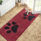 PURRUGS Hallway Runner Rug, Burgundy Red by PURRUGS