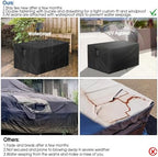 Outdoor Fire Pit Cover Rectangular Waterproof-58x36x24in - Image 6