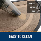 OLANLY Half Circle Front Door Mat Outside 59x34 All-Season Rubber Doormat - Image 5