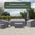 Covermates Elite Outdoor Deck Box Cover - 84W x 34D x 30H - Weatherproof - Image 3