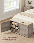 VASAGLE 3-Tier Shoe Storage Bench - Image 6