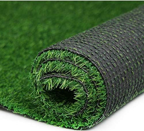Fasmov Green Artificial Grass Rug Grass Carpet Rug 3.2' x 6.5', Realistic Fake - Image 2