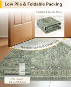 RELEANY Washable Area Rug, Runner 3'x12' - Image 4