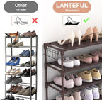 LANTEFUL 10 Tiers Shoe Rack 50 Pairs Large Capacity Tall Shoe Organizer Sturdy - Image 6