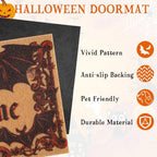 Halloween Door Mat, Gothic Unwelcome Doormat - Image 5