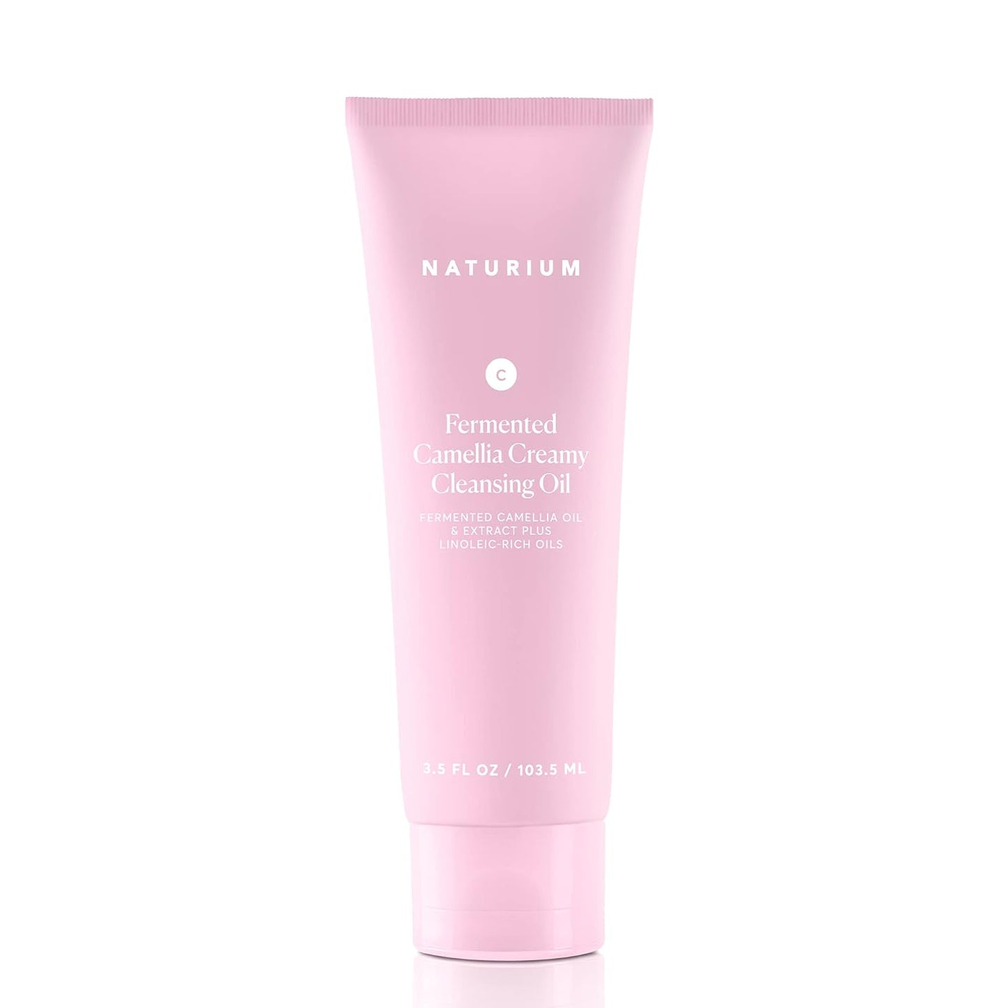 Naturium Camellia Creamy Cleansing Oil, Fermented Camellia Oil & Extract Plus Linoleic-Rich Oils, 3.5 oz