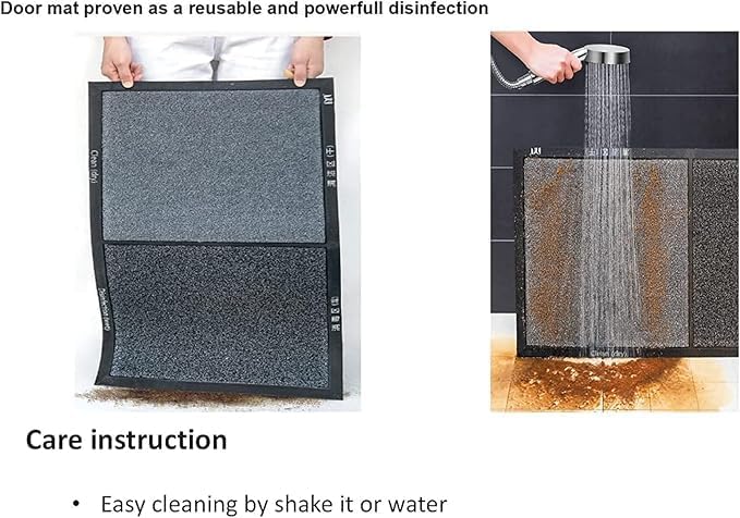 2 in 1 Disinfecting Sanitizing Floor Entrance Doormats, Wet Dry Shoe Mat - Image 4
