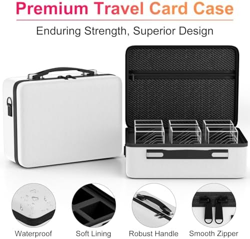 Proijeut Card Deck Box with Portable Case, 6 Pack Clear Commander Deck Box with - Image 4