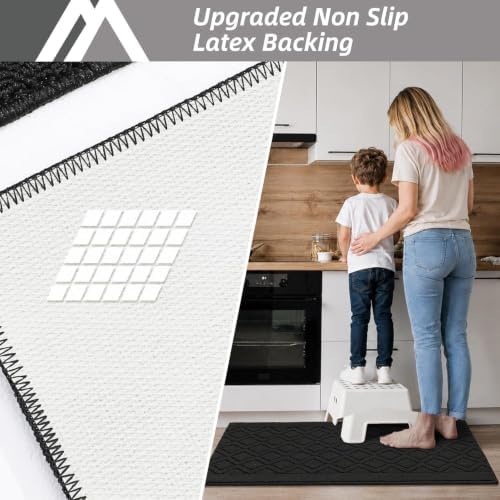 COSY HOMEER Kitchen Rugs Non Slip Washable 24"x60" Kitchen Mats - Image 4