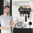 Key Holder Wall Mount, 10 inch Decorative Key and Mail Holder - Image 3