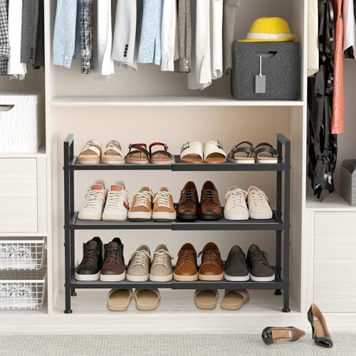 Expandable Shoe Rack for Closet, Shoe Storage - Image 2