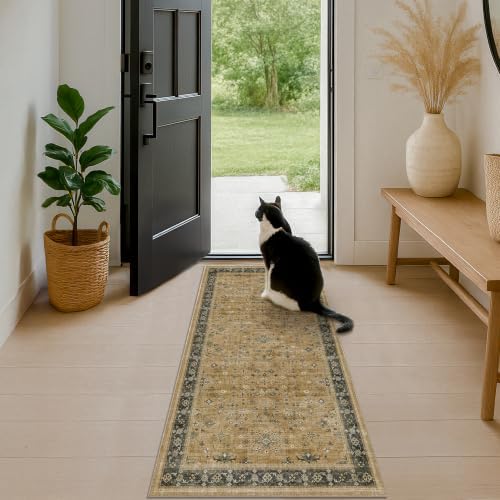 Soft 2x5 Indoor Entryway Floor Mat, Small Runner Rug by HazoHaus