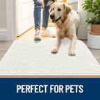OLANLY Dog Door Mat for Muddy Paws 70x46, Super Absorbent Chenille Mud Mat - Image 6