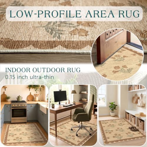 3x4 Floral Entry Rug - Image 4