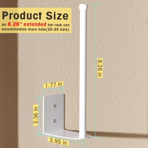 Durmmur Stainless Steel Hat Organizer, Hat Rack - Image 3