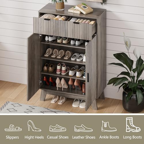 HUANLEGO Shoe Cabinet Storage for Entryway - Image 3