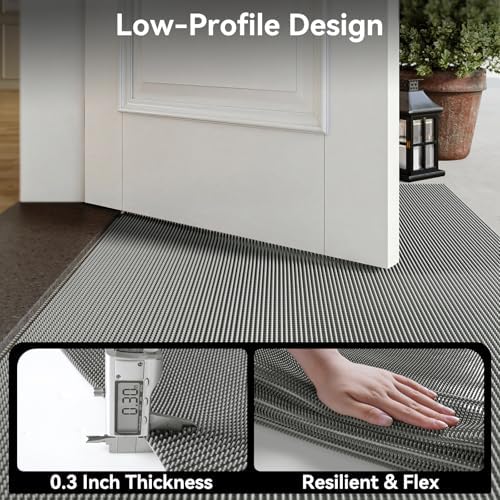 Welcome Door Mat Outside Non-Slip Durable Waterproof Grey 20"x31" - Image 6