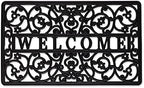 DII Rubber Doormats Collection All Weather, Welcome Scroll by DII