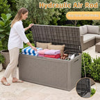 160 Gallon Outdoor Storage Box, Large Waterproof Patio Deck Box - Image 4