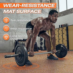 SUPERJARE 0.56'' Thick 120 Sq Ft Rubber Top Gym Flooring - Image 6