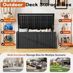 Outdoor Storage Box, Resin Deck Boxes Indoor and outdoor, Waterproof Storage - Image 3