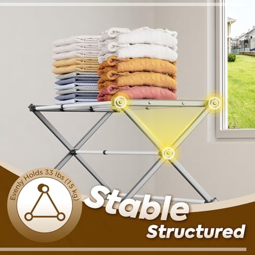 KINGBOARD 3-Tier Extendable Clothes Drying Rack - Image 3