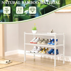 ROMGUAR CRAFT 3 Tier Bamboo Shoe Rack - Image 6