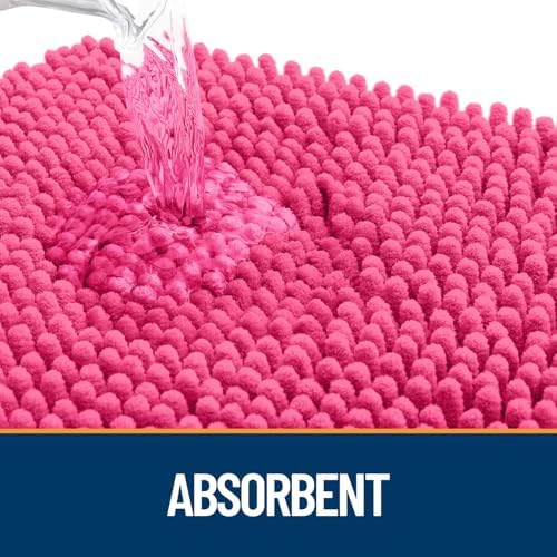 OLANLY Dog Door Mat for Muddy Paws 70x35, Super Absorbent Chenille Mud Mat - Image 3