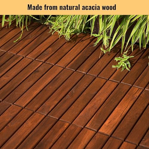 Interlocking Deck Tiles 20pcs 12"x12" Plastic Outdoor Floor Tiles - Image 2