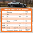 NEVERLAND Sedan Car Cover Waterproof Heavy Duty All Weather up to 196" - Image 2