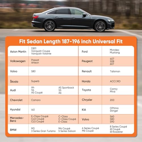 NEVERLAND Sedan Car Cover Waterproof Heavy Duty All Weather up to 196" - Image 2