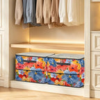 Colorful Watercolor Floral Shoe Organizer - Image 6