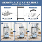 Broom Holder Cleaning Cart, Cleaning Supplies Organizer Adjustable - Image 3
