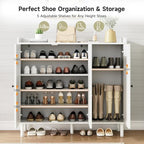 ONBRILL Shoe Cabinet with 3 Doors & Adjustable Shelves - Image 3