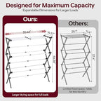 APEXCHASER Large Clothes Drying Rack, 14.57" D × 44.88" H - Image 2