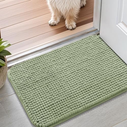 Smiry Dog Door Mat for Muddy Paws 24x16, Absorbent Low-Profile Doormats by Smiry